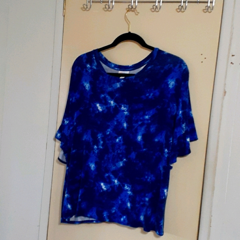 Blue and white tye dye Dahl